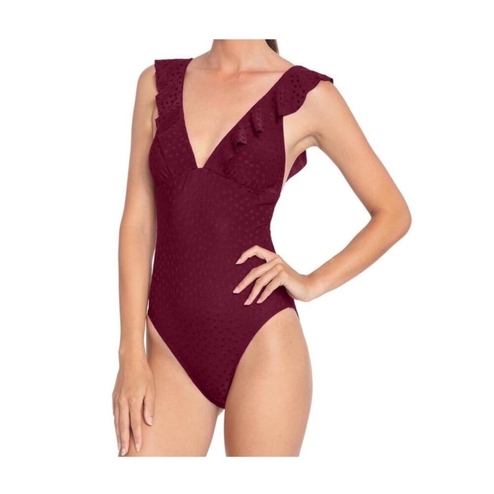 Robin Piccone Julianna Ruffle
One Piece Swimsuit Size 8 Nwot
